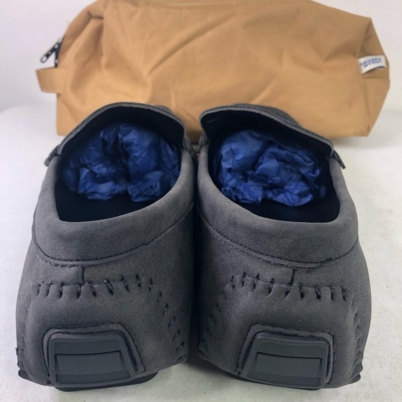 Gallery Seven Black Leather Penny Loafer Shoes - Picture 7 of 7